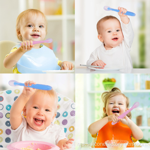 Latihan Bayi Latihan Bayi Makan Makan Silicone Cutlery